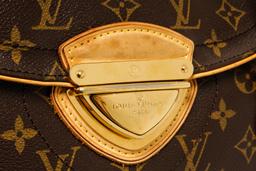 Louis Vuitton Brown Monogram Canvas Leather Beverly GM Shoulder Bag