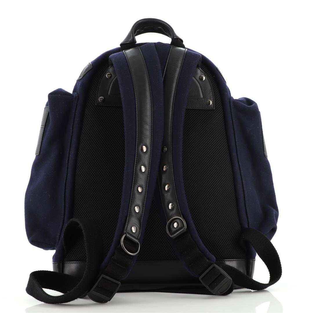 Givenchy Cargo Pocket Backpack Felt and Leather