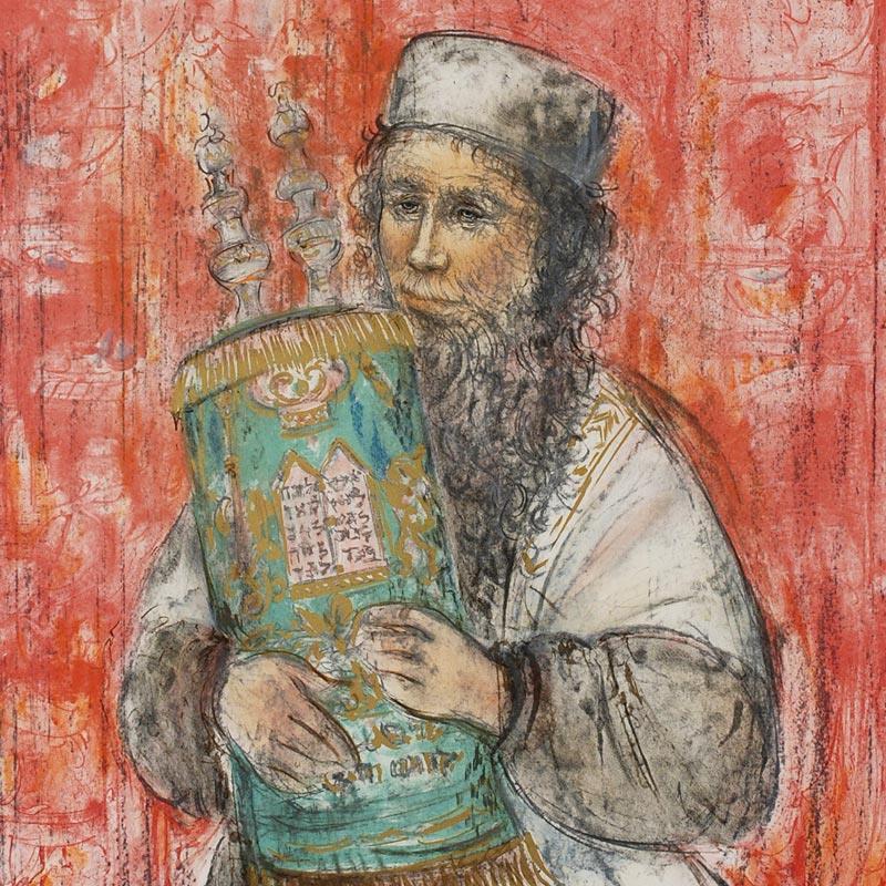 Israeli Rabbi by Hibel (1917-2014)