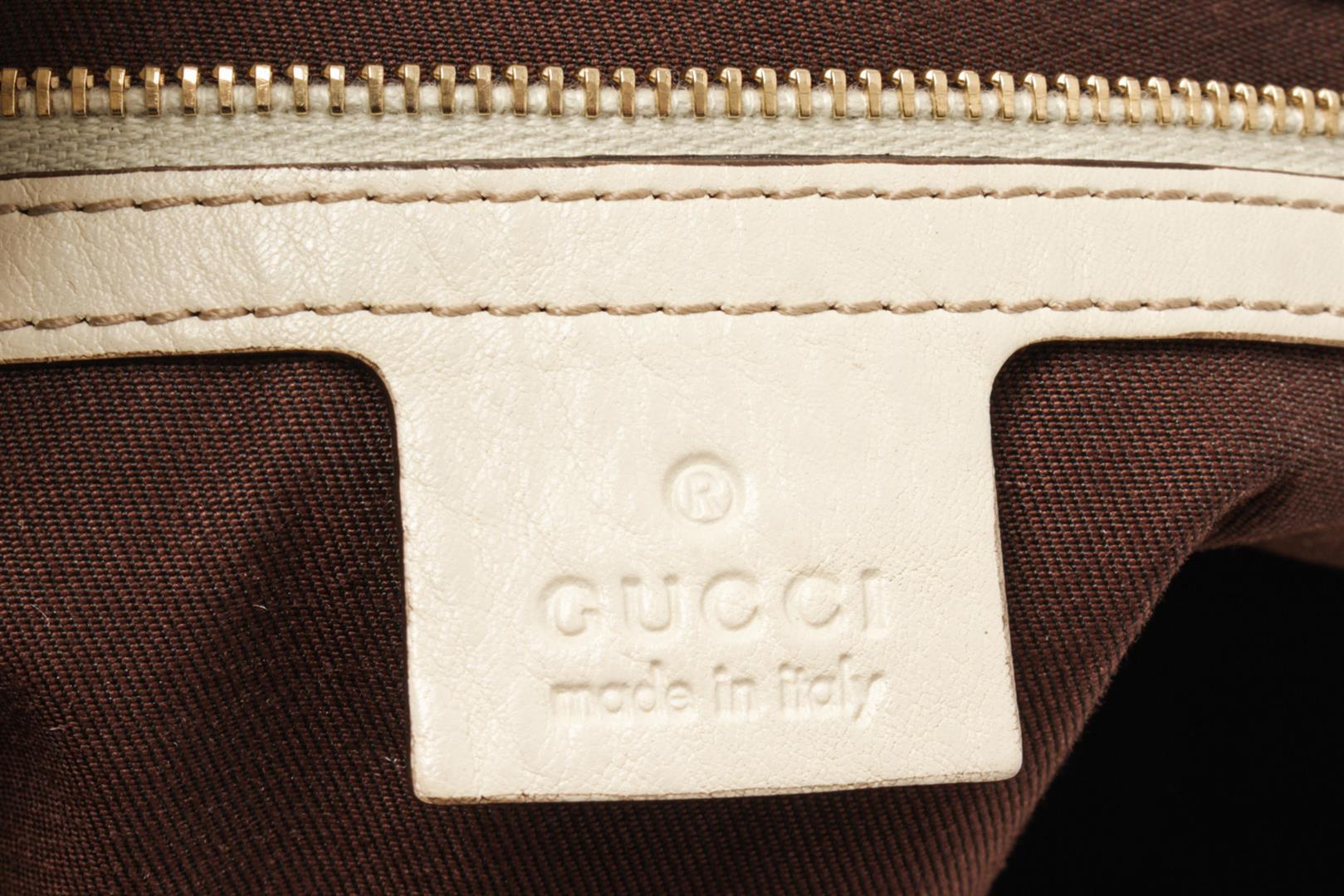 Gucci Brown Leather Charlotte GG Shoulder Bag