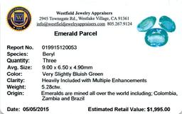 5.28 ctw Oval Emerald Parcel