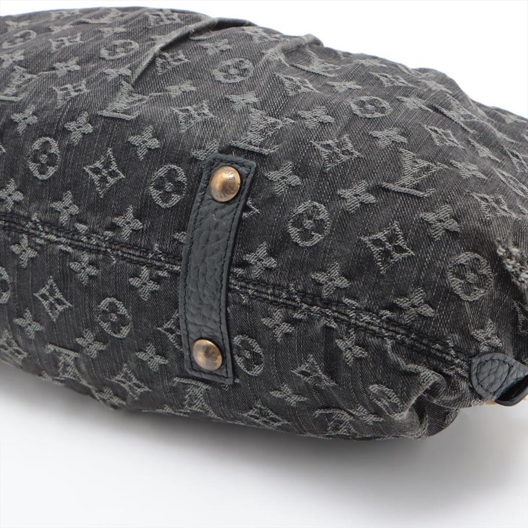 Louis Vuitton Black Monogram Denim Neo Cabby MM Shoulder Bag