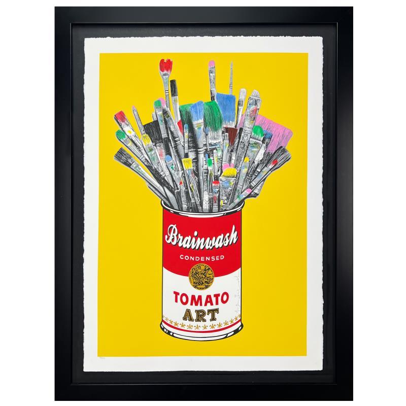 Tomato Pop (Yellow) by Mr Brainwash