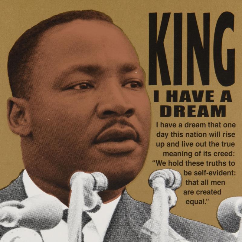 Martin Luther King by Steve Kaufman (1960-2010)