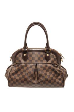 Louis Vuitton Damier Ebene Canvas And Leather Trevi Pm Bag