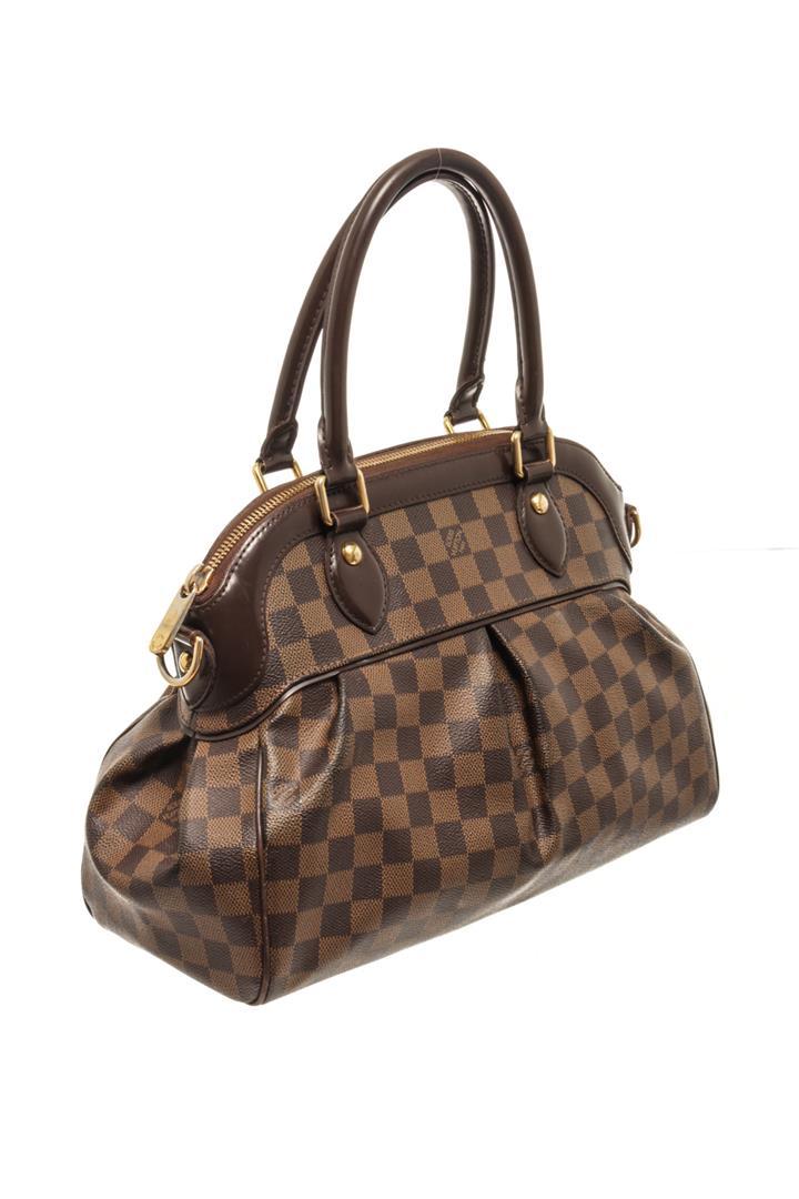 Louis Vuitton Damier Ebene Canvas And Leather Trevi Pm Bag