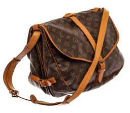 Louis Vuitton Brown Monogram Leather Saumur 35cm Shoulder Bag