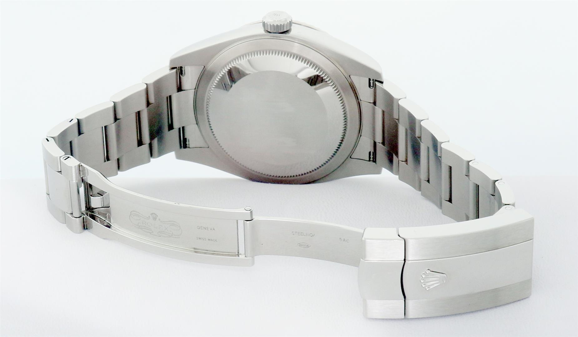 Rolex Mens Stainless Steel White Dial Sky Dweller 42MM With Rolex Box And Papers