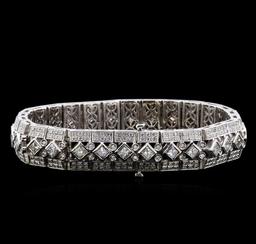 10.00 ctw Diamond Bracelet - 18KT White Gold