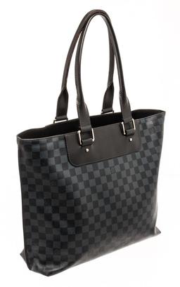 Louis Vuitton Black Damier Cobalt Voyage Tote Bag