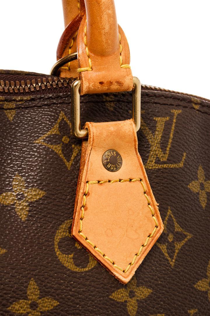 Louis Vuitton Brown Monogram Canvas Alma Satchel Bag