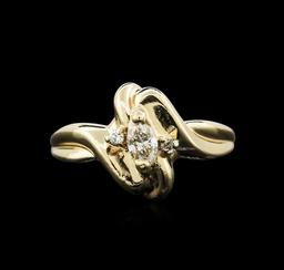 0.30 ctw Diamond Ring - 14KT Yellow Gold