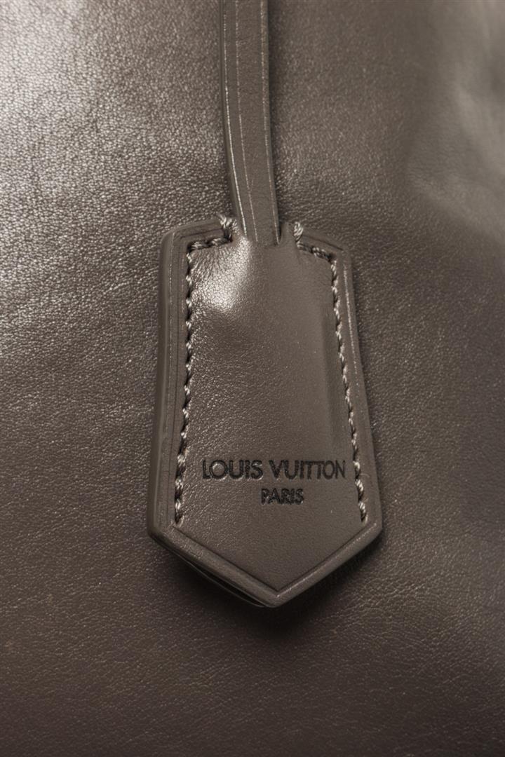 Louis Vuitton Grey Leather Lockit Chain Shoulder Bag