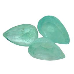 5.33 ctw Pear Mixed Emerald Parcel