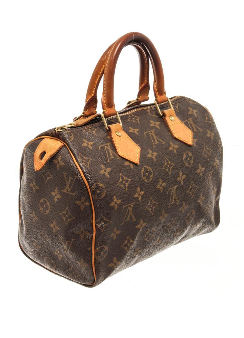 Louis Vuitton Brown Monogram Speedy 25 Satchel Bag