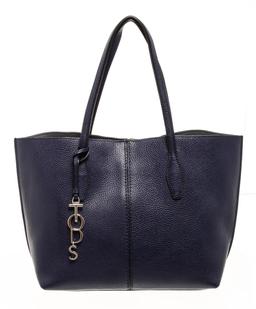 Tod's Blue Leather Joy Medium Tote Bag