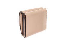 Fendi Pink Leather Micro Trifold Wallet