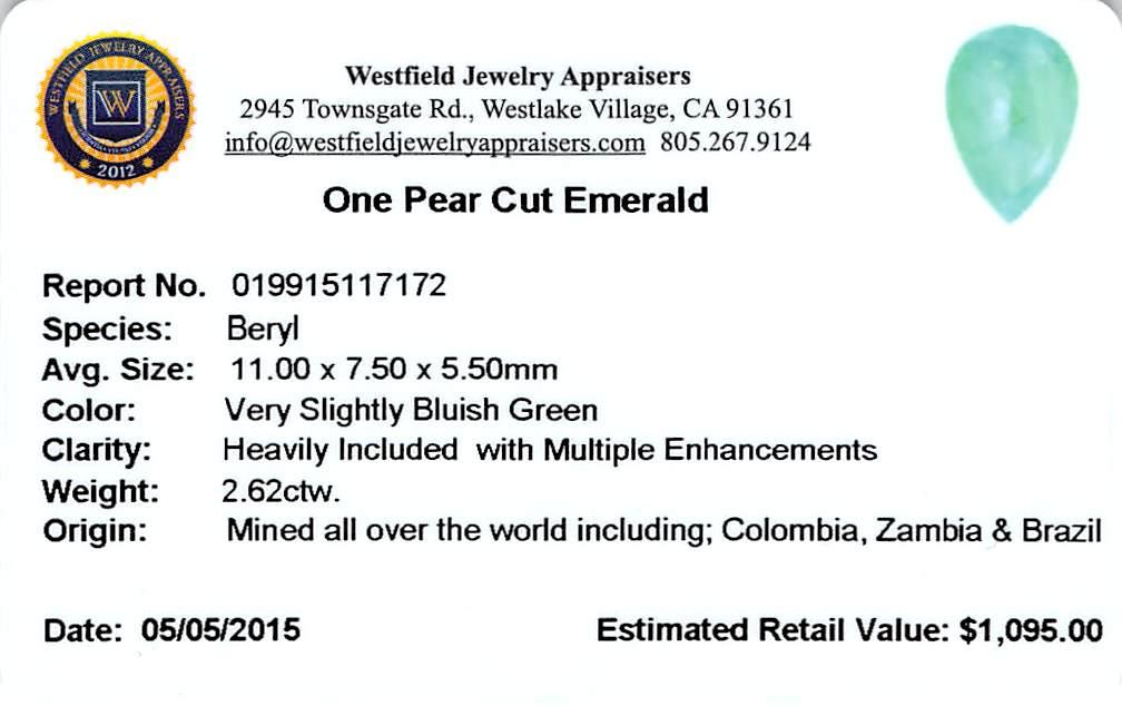 2.47 ctw Pear Emerald Parcel