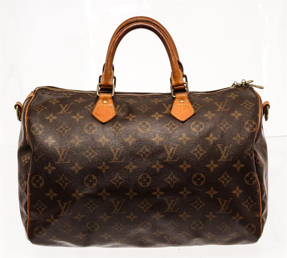 Louis Vuitton Brown Monogram Canvas Speedy Bandouliere 35 Satchel Bag