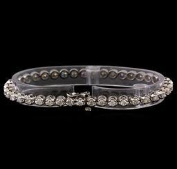 14KT White Gold 3.02 ctw Diamond Tennis Bracelet