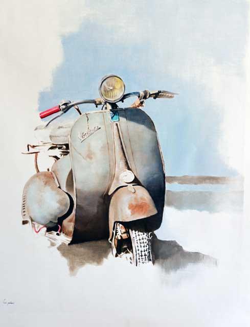 YAHAV **VESPA ** SIGNED ORIGINAL