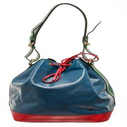 Louis Vuitton Blue Red And Green Epi Leather Noe Shoulder Bag