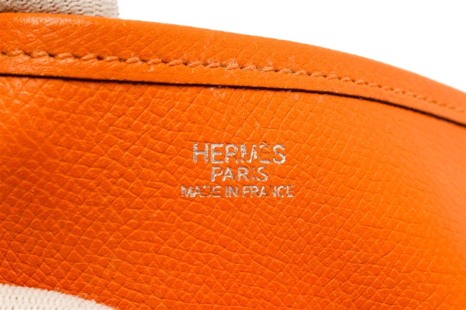 Hermes Orange Epsom Leather Evelyne GM Hobo Bag