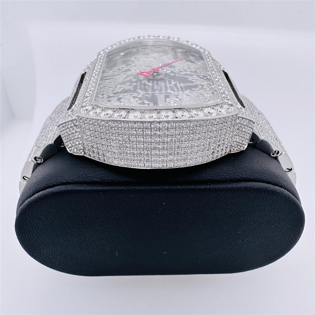 Dunamis Hercules Stainless Steel Diamond Encrusted Wristwatch