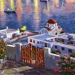 Mykonos Sunset by Park, S. Sam