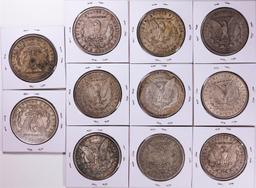 1880-1890 Morgan Silver Dollar Coin Collector's Set