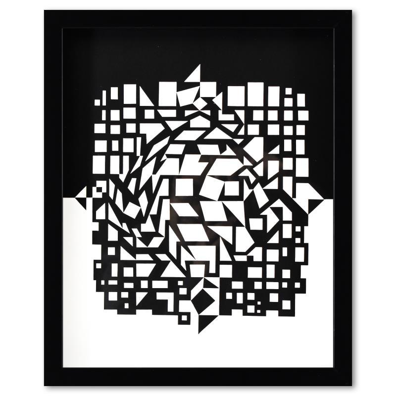 Citra et Ixion-II de la serie Croises (Diptych) by Vasarely (1908-1997)