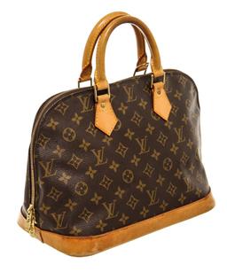 Louis Vuitton Brown Monogram Canvas Alma PM Satchel Bag