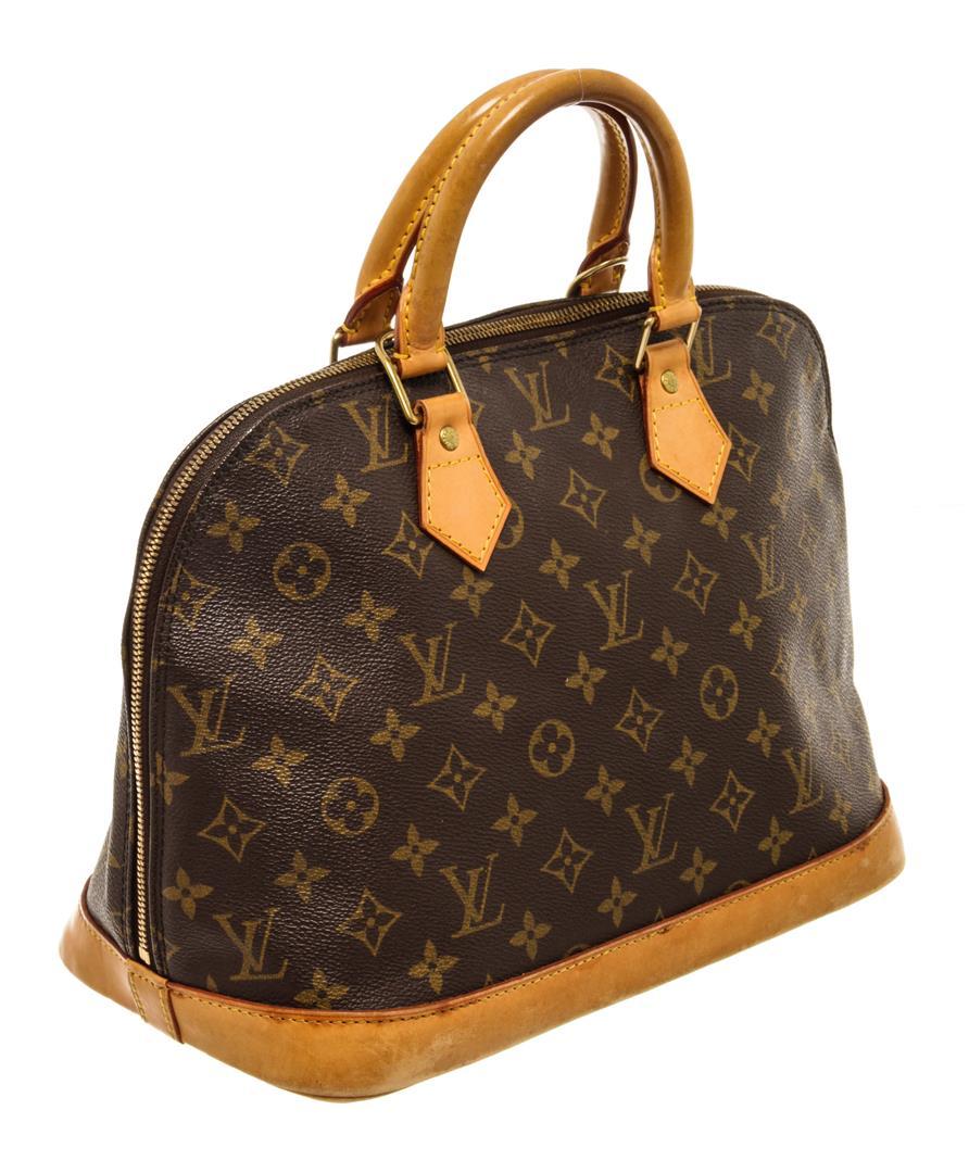 Louis Vuitton Brown Monogram Canvas Alma PM Satchel Bag