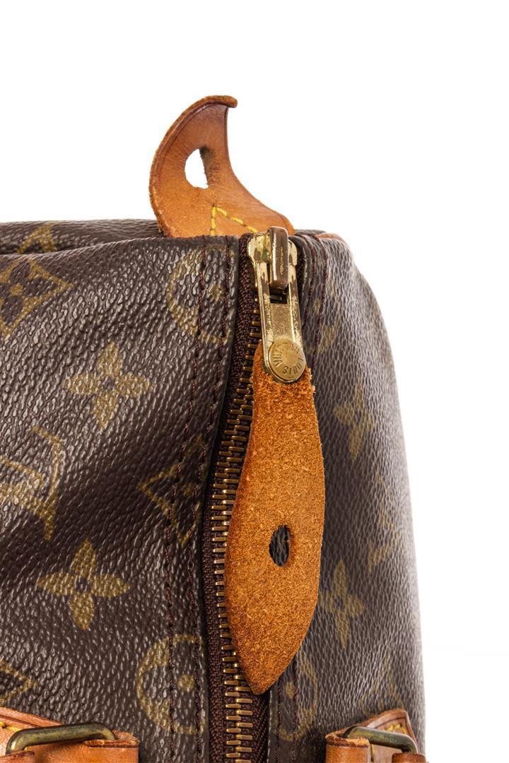 Louis Vuitton Brown Monogram Canvas Speedy 35 Satchel Bag