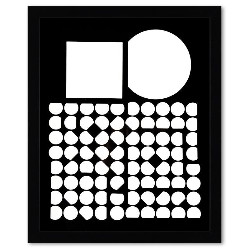 Cassiopee et Bellatrix de la serie Corpusculaires (Diptych) by Vasarely (1908-19