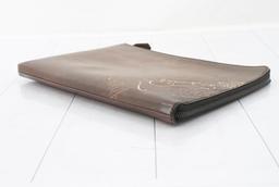 Berluti Brown Venetian Leather Calligraphy Nino GM Document Case