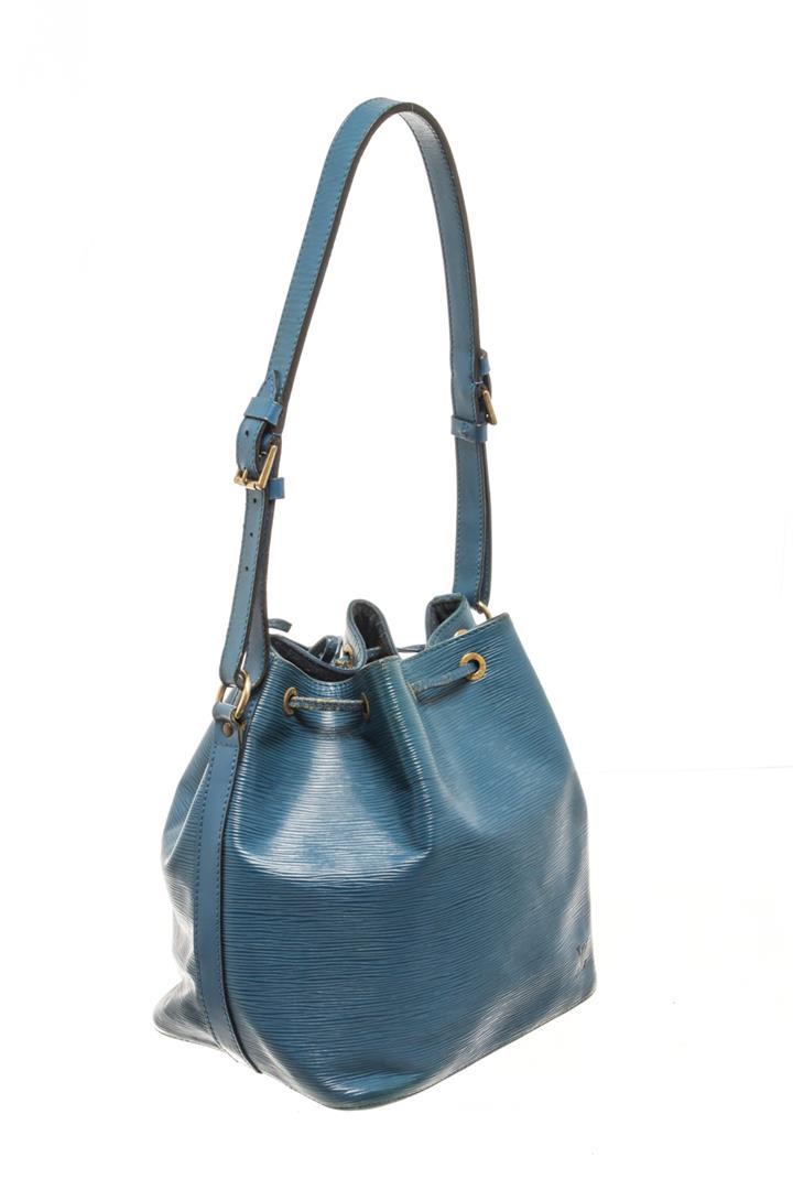 Louis Vuitton Blue Epi Leather Noe GM Shoulder Bag