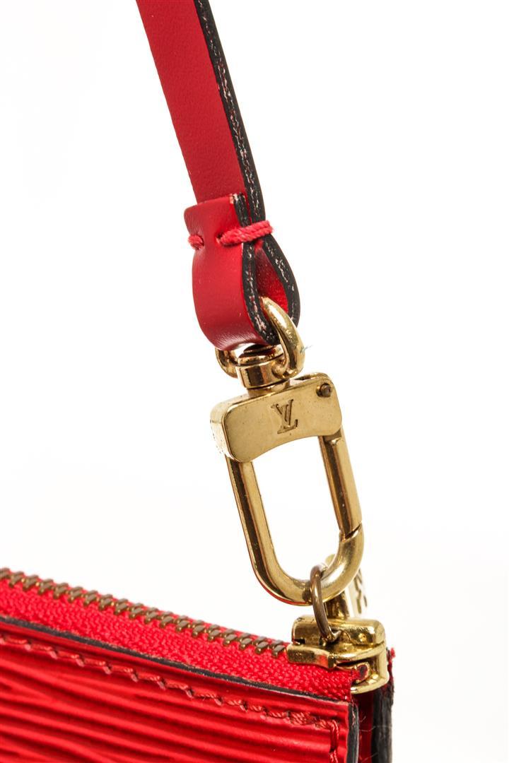 Louis Vuitton Red Epi Leather Pochette