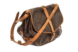 Louis Vuitton Brown Monogram Canvas Saumur 35 Shoulder Bag