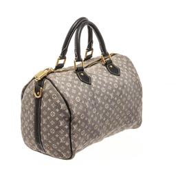 Louis Vuitton Grey Monogram Mini Lin Speedy Bandouliere 30 Boston Bag