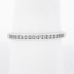 Classic Tiffany & Co. Platinum 0.26 ctw Channel Round Diamond Wedding Band Ring