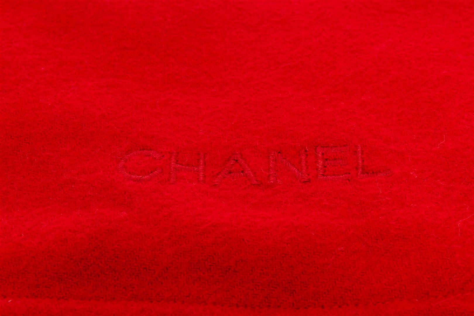 Chanel Red Italian Flag Shawl