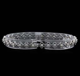 1.13 ctw Diamond Bracelet - 14KT White Gold