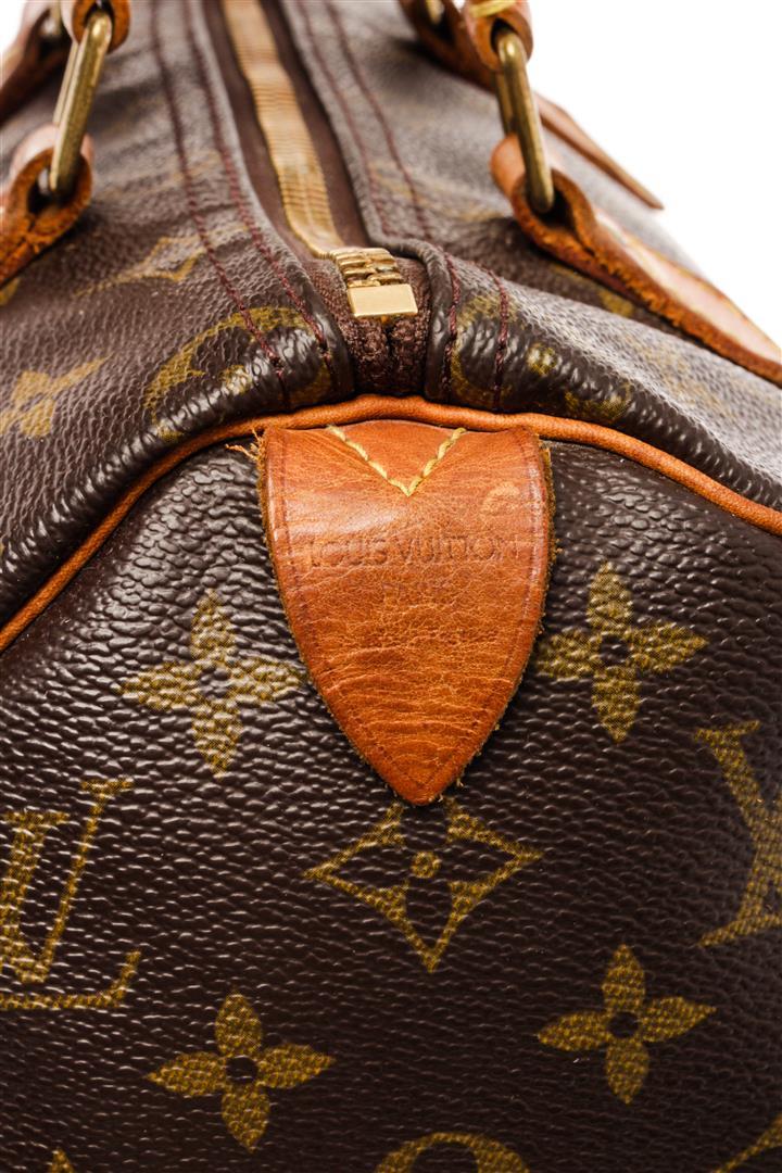 Louis Vuitton Brown Monogram Canvas Speedy 25 Satchel Bag