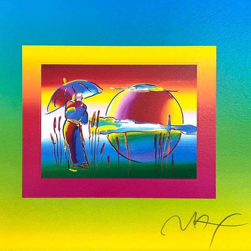 Rainbow Umbrella Man on Blends by Peter Max