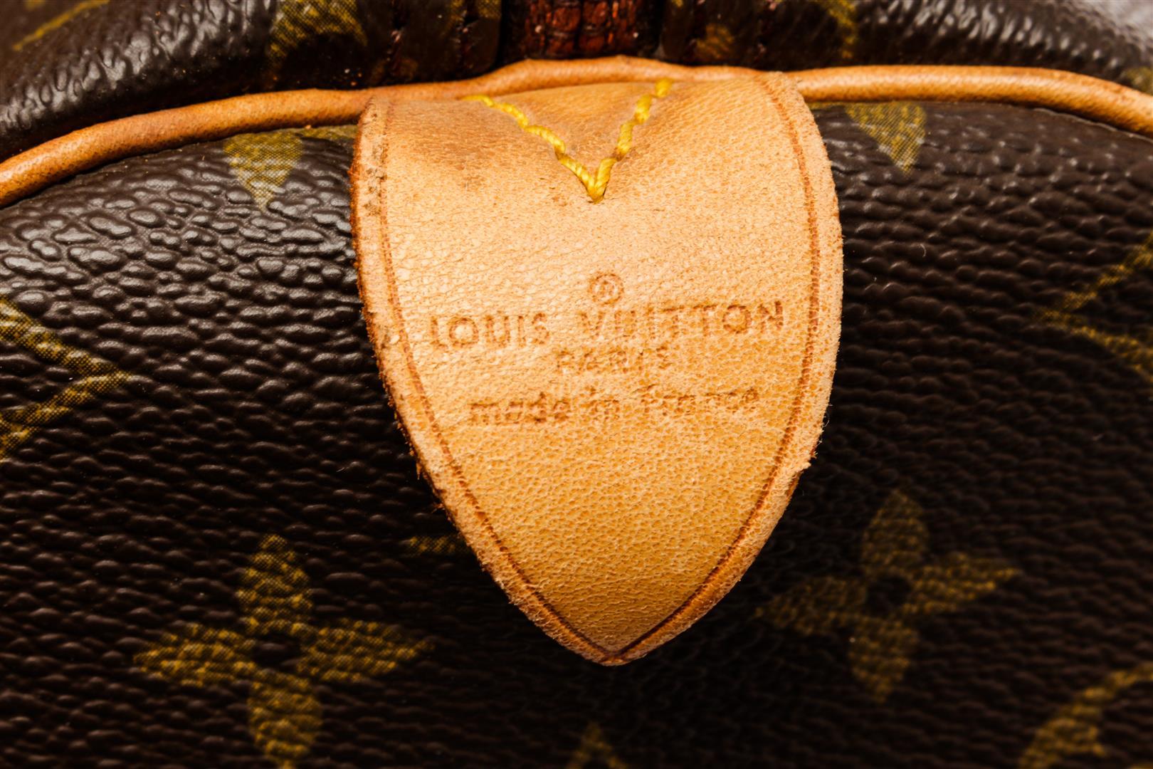 Louis Vuitton Brown Monogram Canvas Keepall 55 Travel Bag