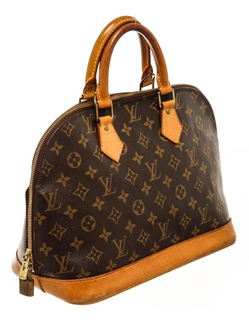 Louis Vuitton Brown Monogram Canvas Alma PM Satchel Bag