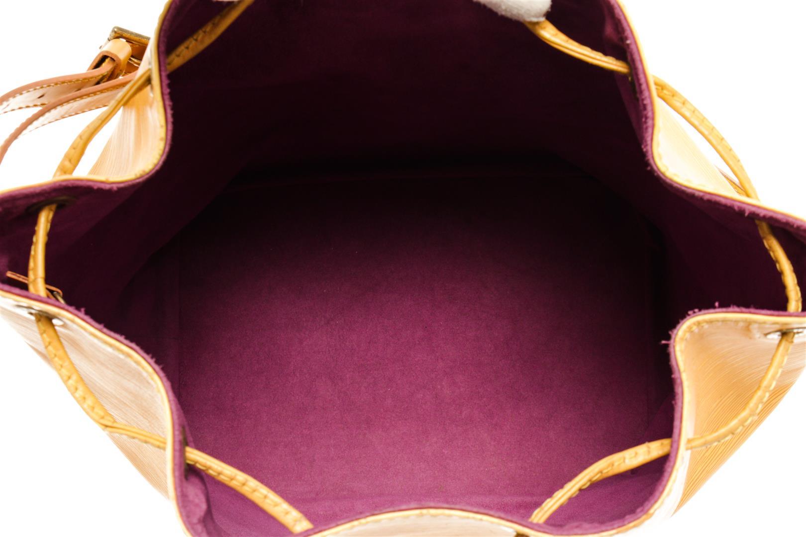 Louis Vuitton Yellow Epi Leather Noe Bucket Bag