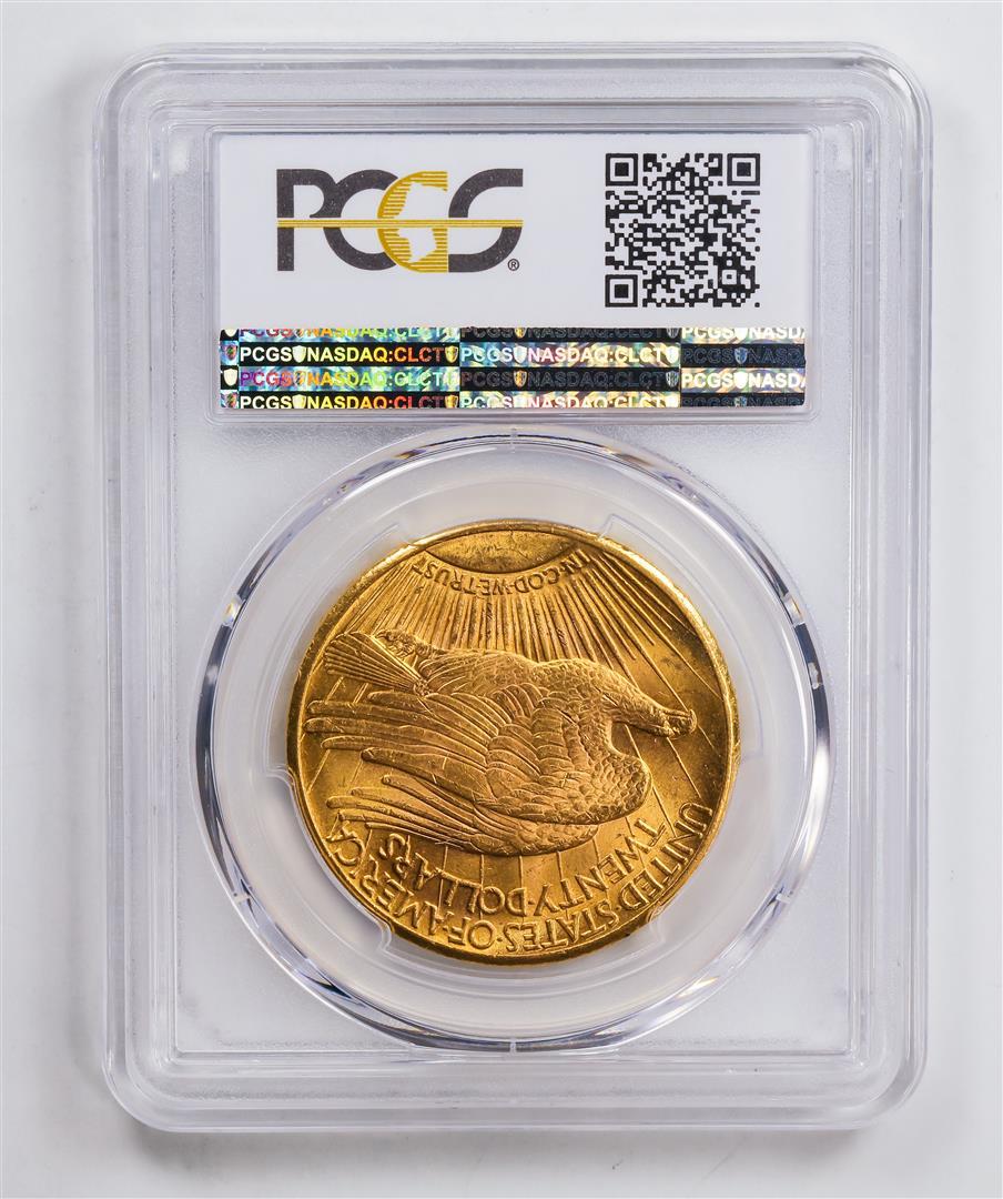 1927 $20 Double Eagle Gold Coin PCGS MS63