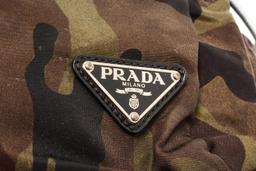 Prada Camo Nylon Double zip Medium Backpack